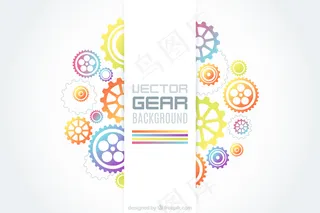 黄色背景矢量图