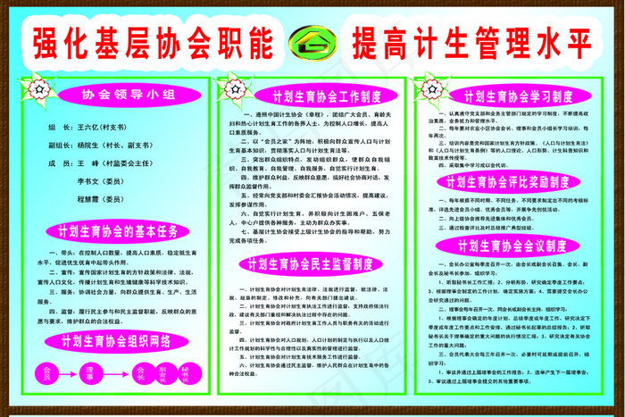 强化基层协会 提高计生水平