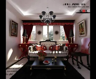 精美客厅室内空间3dmax模型免费...