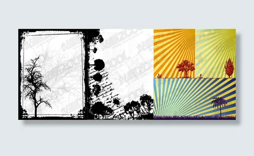 3树相关矢量素材