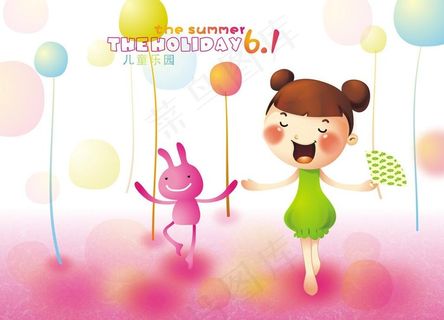 儿童乐园插画图片