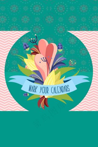 花纹花朵背景卡片模板下载