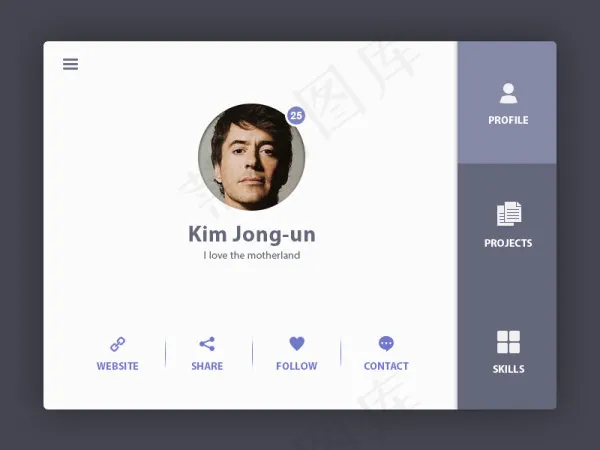 User Details...psd模版下载