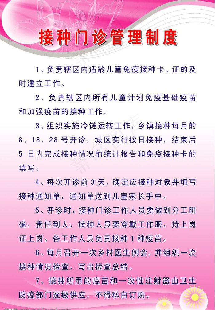 门诊制度图片psd模版下载
