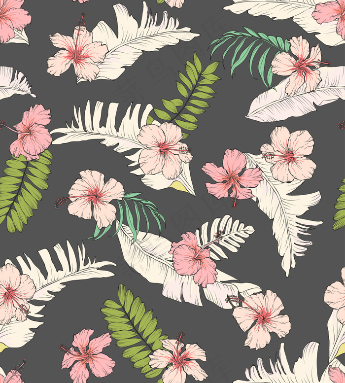 唯美清新手绘花卉背景