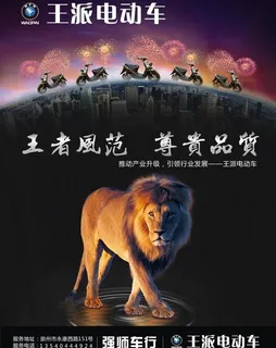 王派电动车宣传海报图片