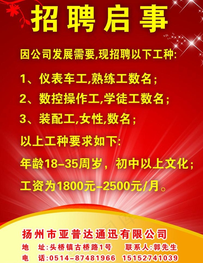 扬州优视企划传媒招聘图片