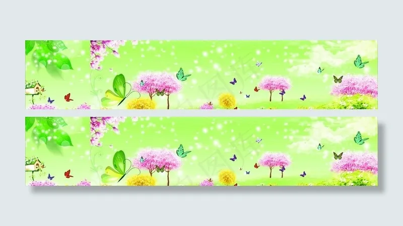 春天图片cdr矢量模版下载