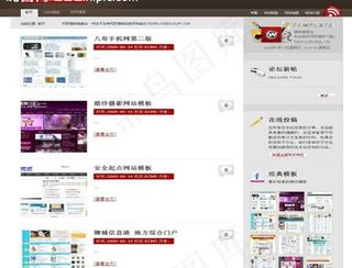 digg红色模板图片