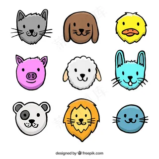 卡通狮子矢量设计