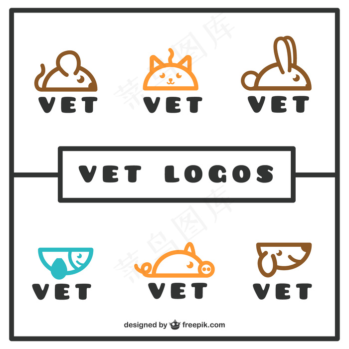 可爱卡通矢量猫