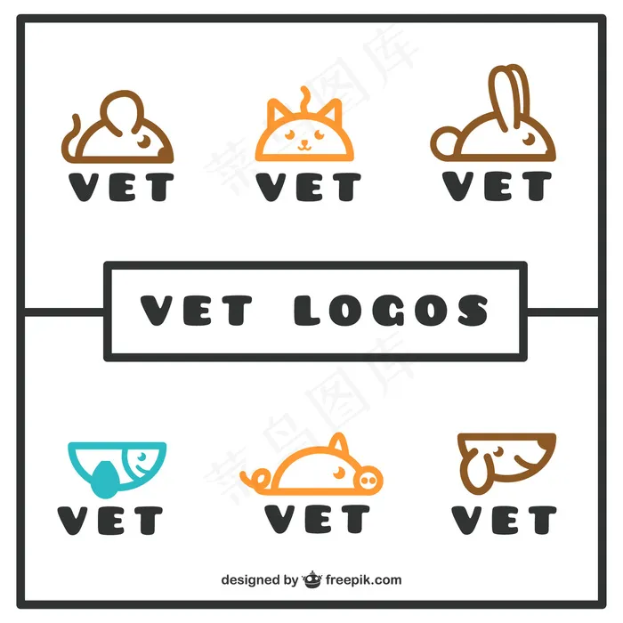可爱卡通矢量猫