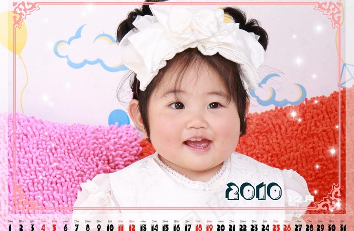 2010年儿童卡通台历模板人间天使...(2421X1713(DPI:300))psd模版下载