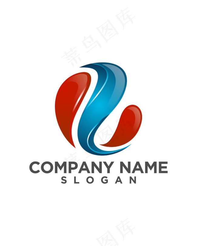 立体水滴logo设计图片