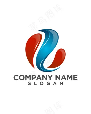 立体水滴logo设计图片