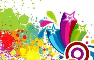 摘要彩色圆点背景矢量艺术