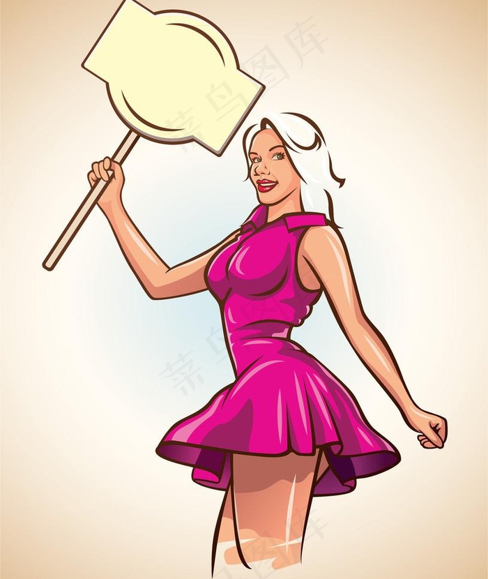 复古时尚美女图片