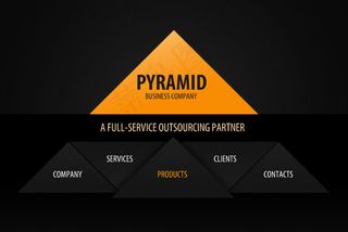 黑色三角形flash动画模板