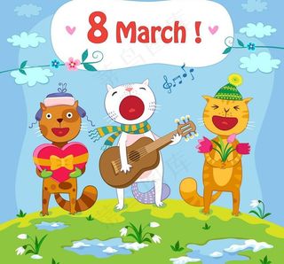 卡通妇女节图片