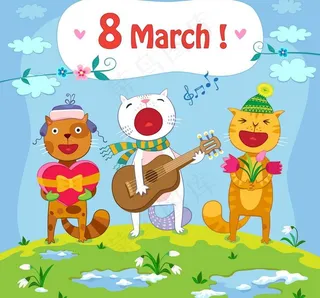 卡通妇女节图片