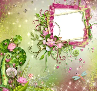 花草相框素材图片