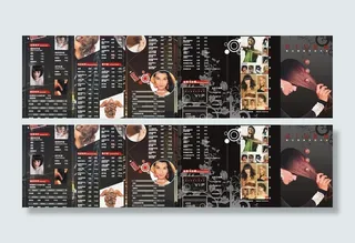 凯文美发三折页图片