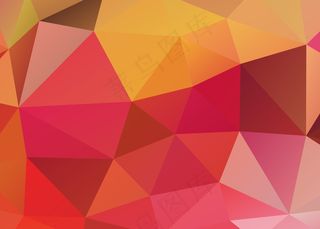 彩色多边形抽象几何背景图案