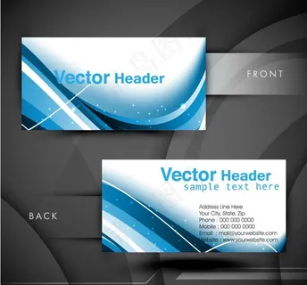 科技名片设计图片
