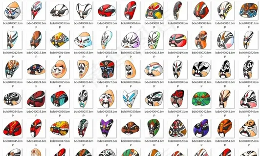 三国艺术脸谱七十五张 三国艺术脸谱七十五张