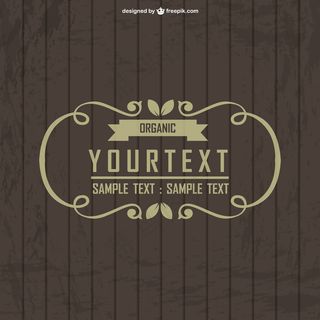 自然概念复古徽章