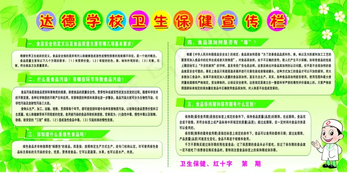 卫生宣传栏psd模版下载