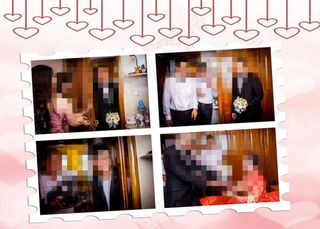 粉色婚庆相册模板设计