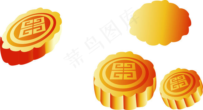 月饼cdr矢量模版下载