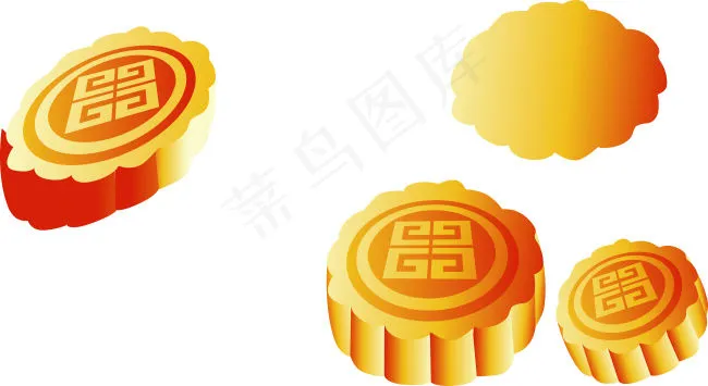 月饼cdr矢量模版下载