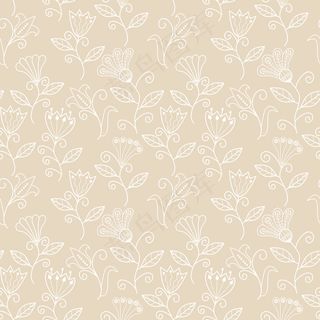 花无休止的花卉图案的无缝模式的无缝...