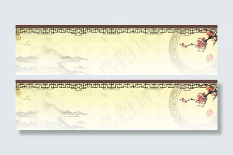 淡雅水墨背景图