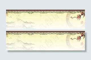 淡雅水墨背景图