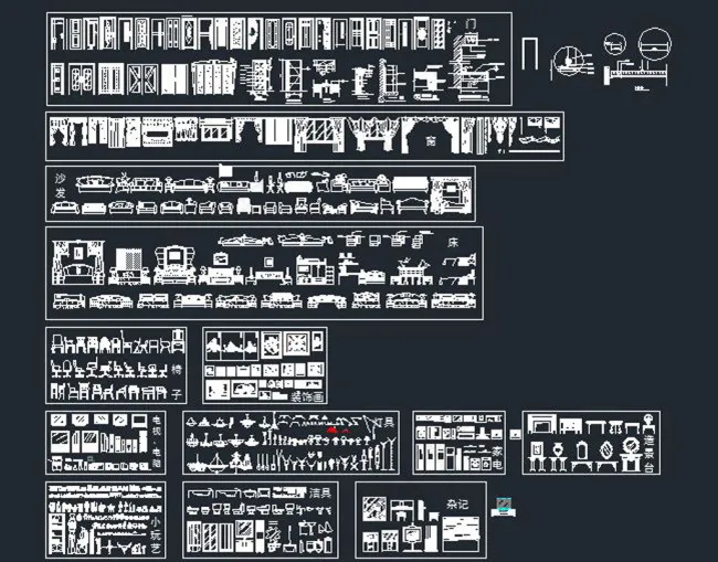 家具立面图库