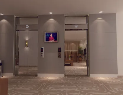 恒星大酒店室内电梯效果图