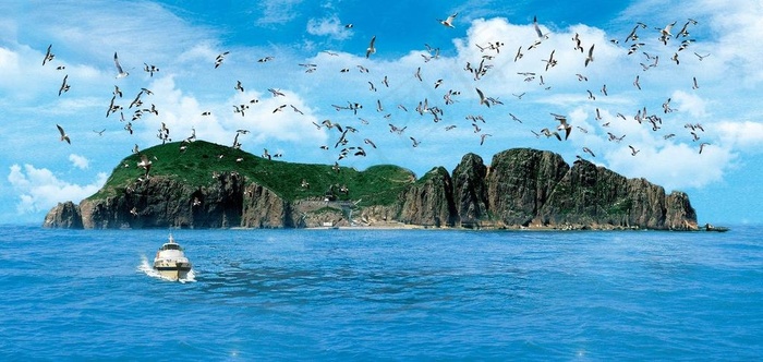 海中小岛图片
