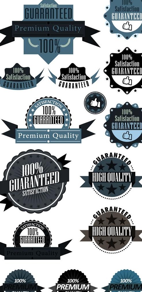 100%保证优质标签矢量图 AI