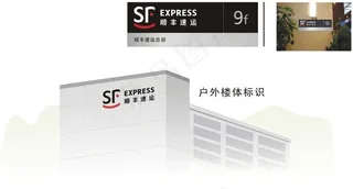 快递公司楼层标识图片