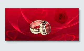 超炫玫瑰花红色背景图片