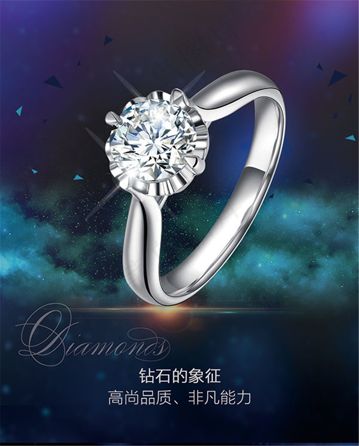 钻戒宣传海报
