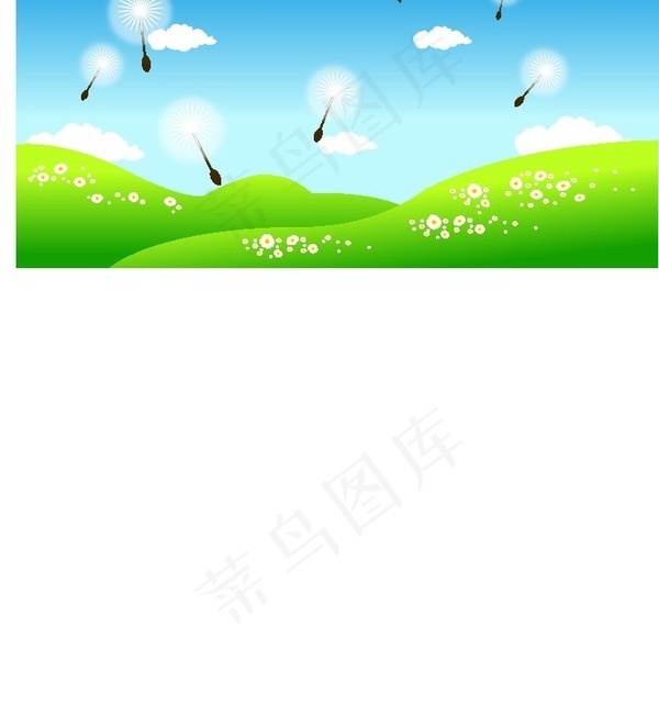 韩国春天风景矢量图20