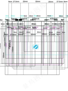 茶叶 真空袋 规格 模板图片
