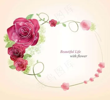 玫瑰鲜花背景图片