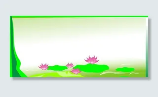 荷花背景展板图片