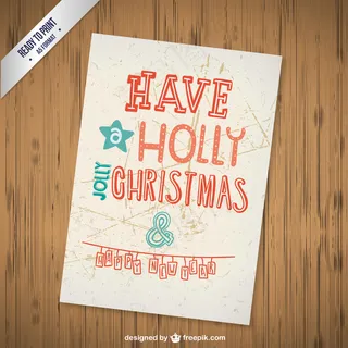 CMYK的圣诞问候卡