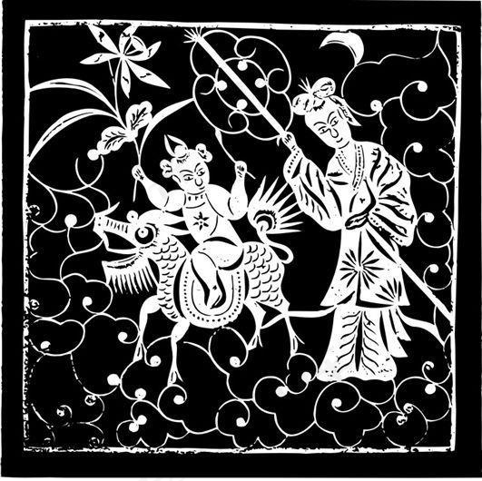 清代（下）版画 装饰画 中华图案五千年 矢量 AI格式_1163ai矢量模版下载
